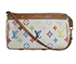 Louis Vuitton Pochette Accessories, &pound;350, Handbags, White, Coated Canvas, Front view